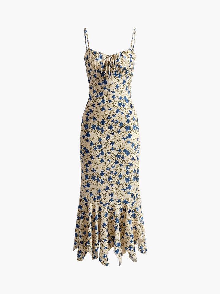 Vestido Maxi de Tirantes Espagueti Floral para Noches de Verano