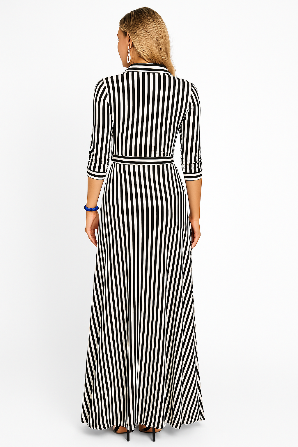Vestido Maxi de Blusa Casual para Trabajo