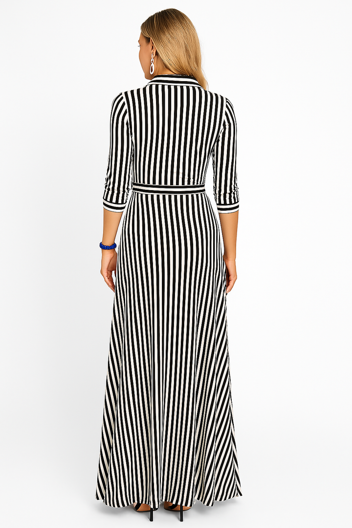 Vestido Maxi de Blusa Casual para Trabajo