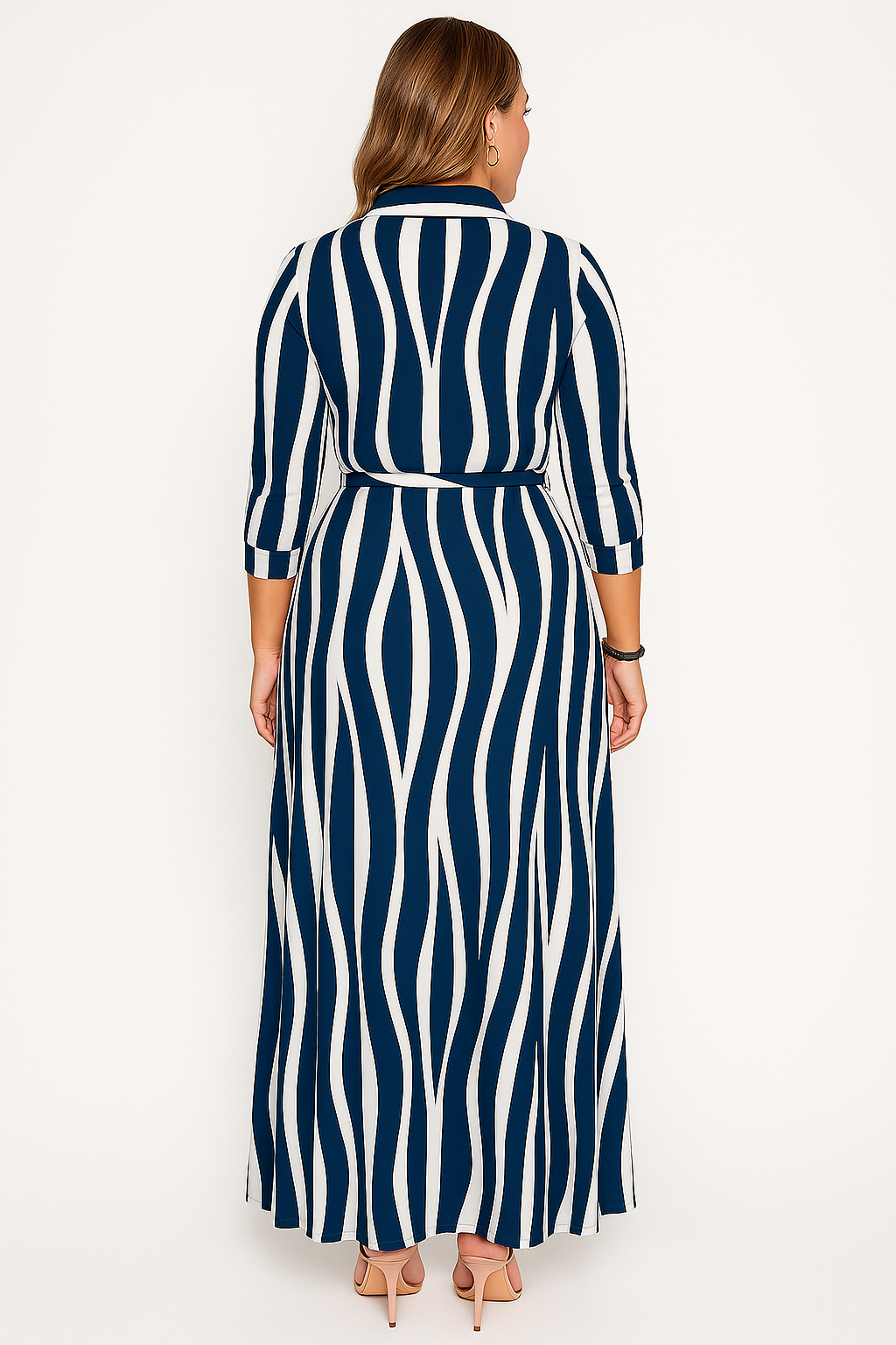Vestido Maxi de Blusa Casual para Trabajo