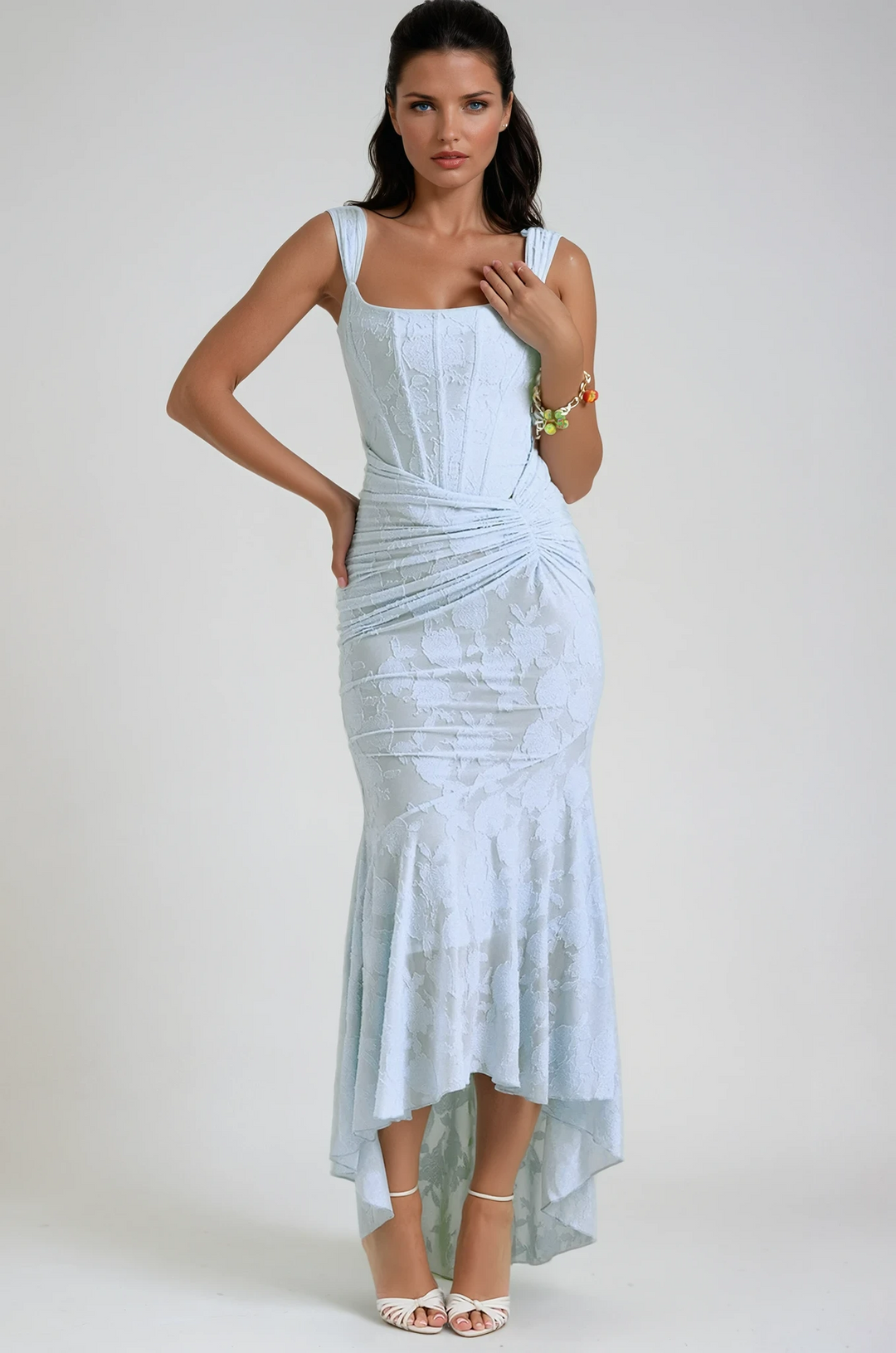 Vestido Maxi de Novia con Corsé de Encaje