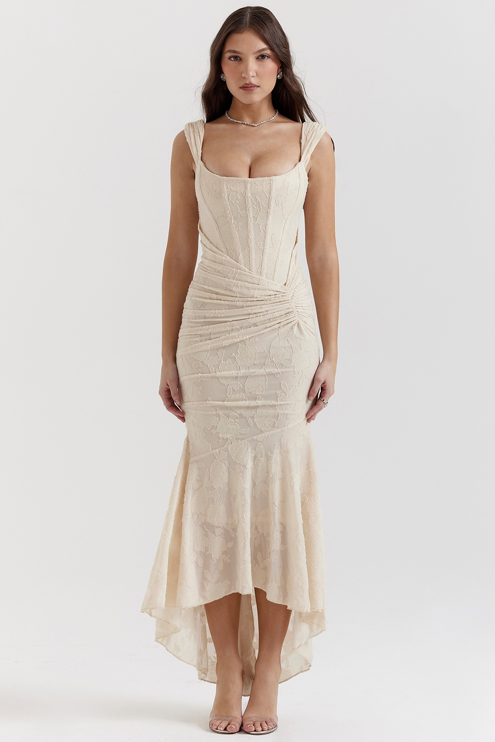 Vestido Maxi de Novia con Corsé de Encaje