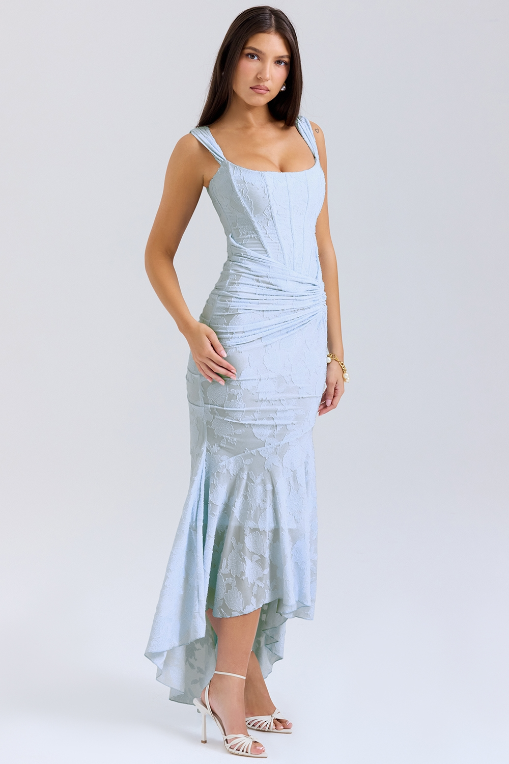 Vestido Maxi de Novia con Corsé de Encaje