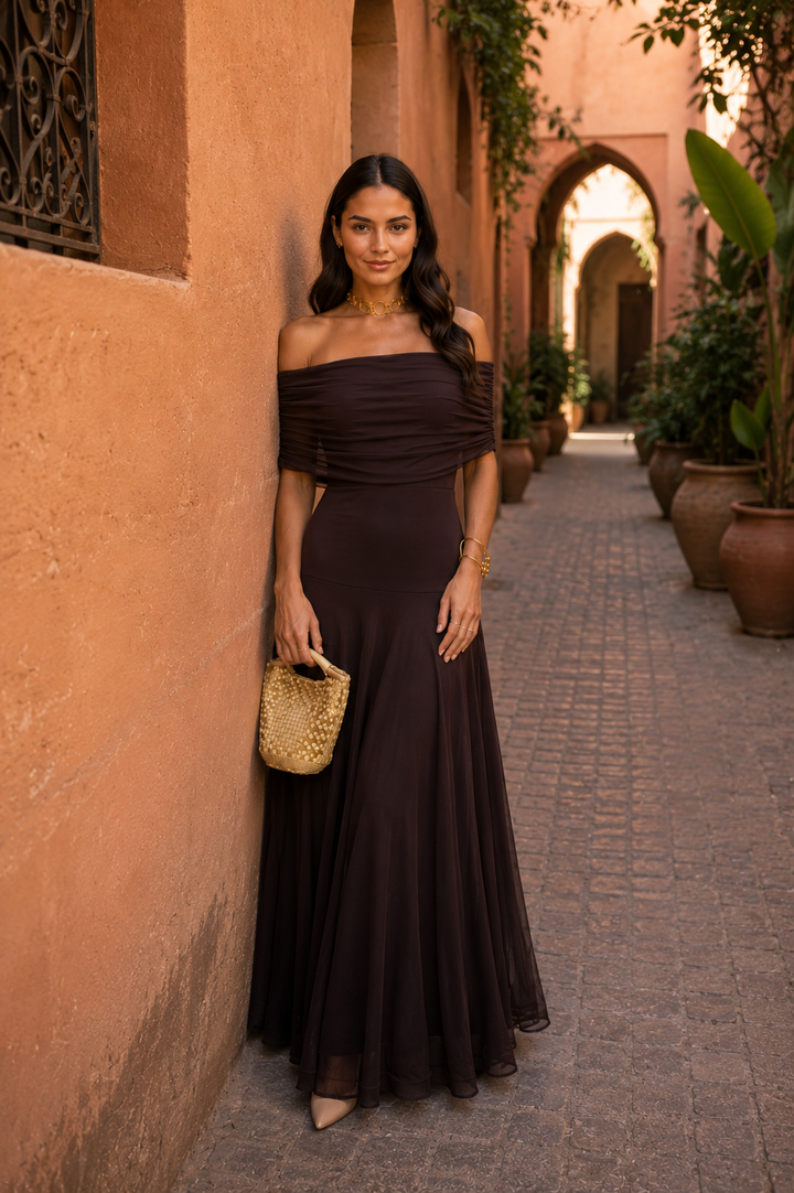 Vestido Toledo en color marrón