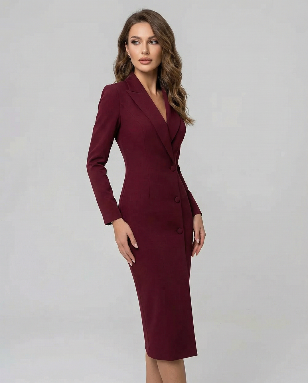 Vestido Blazer Negro Chic – Diseño Minimalista Ajustado para una Sofisticación Moderna