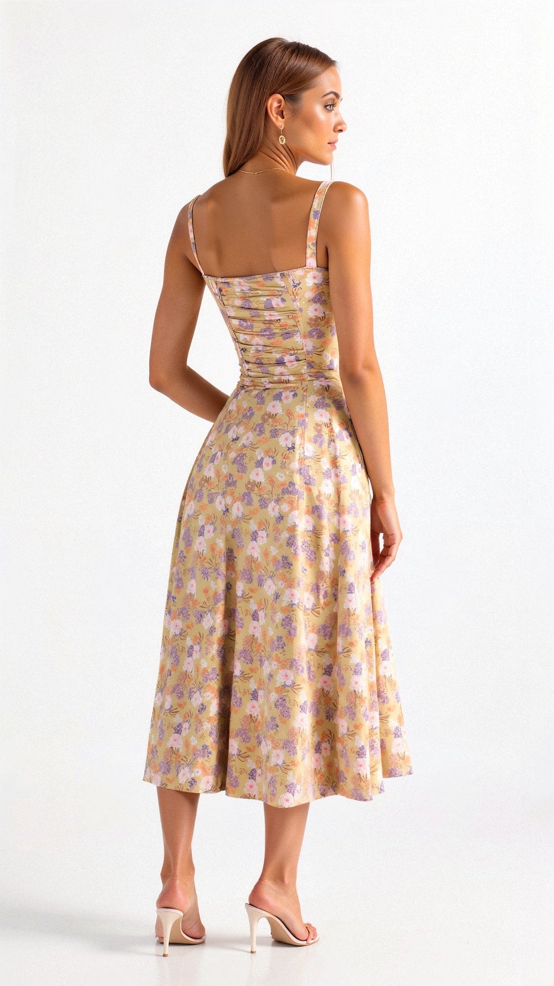 Cerene | Vestido Midi Floral para Mujeres