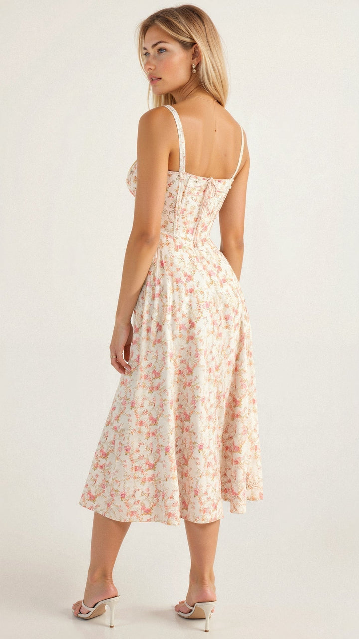 Cerene | Vestido Midi Floral para Mujeres