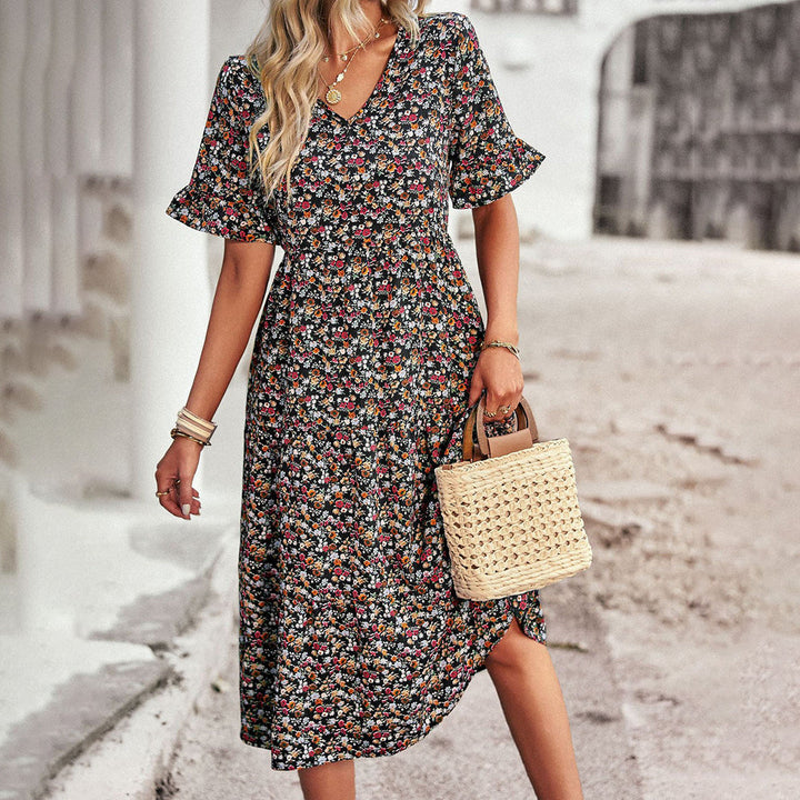 Emanuela | Vestido Midi Floral de Verano para Mujeres