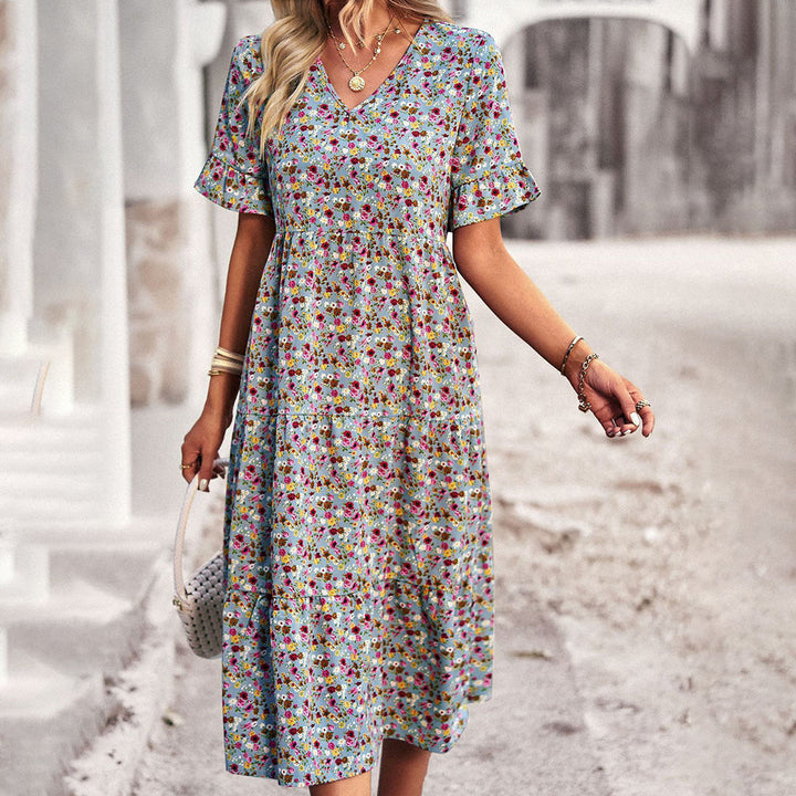 Emanuela | Vestido Midi Floral de Verano para Mujeres