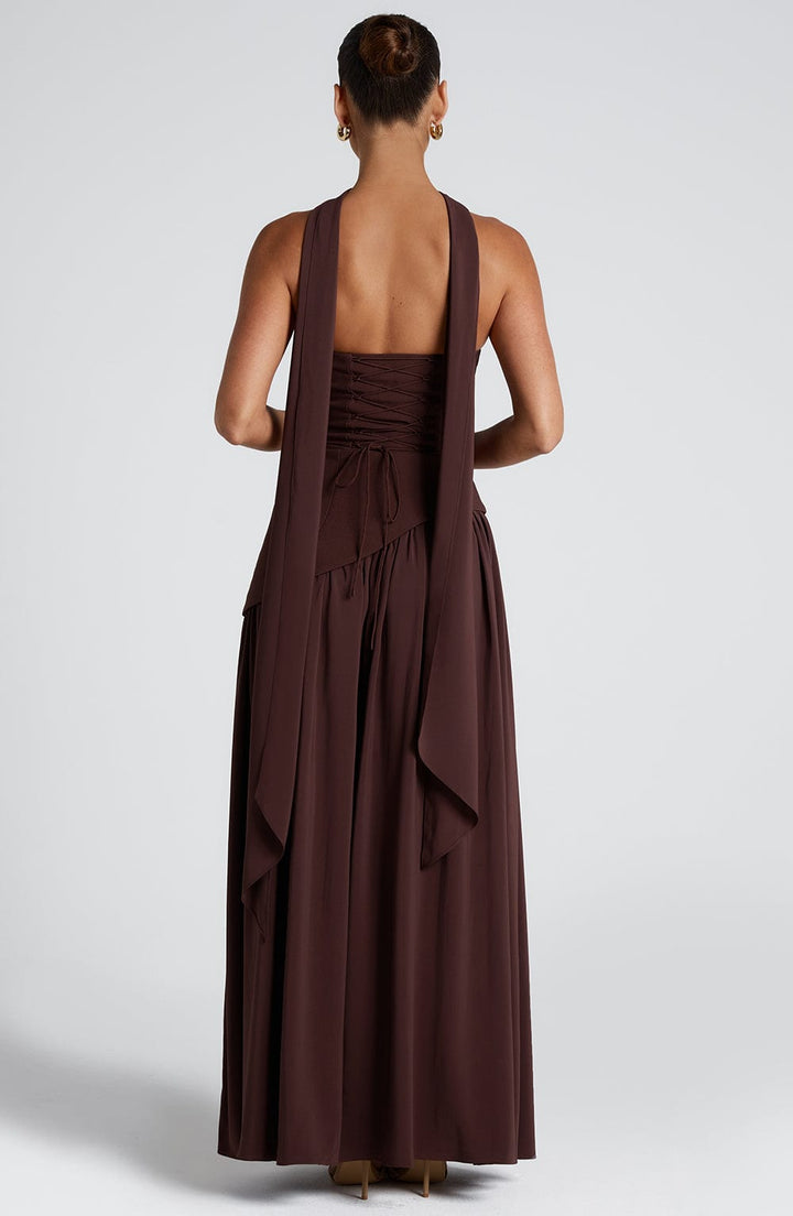 Vestido Maxi Sin Tirantes Tessa