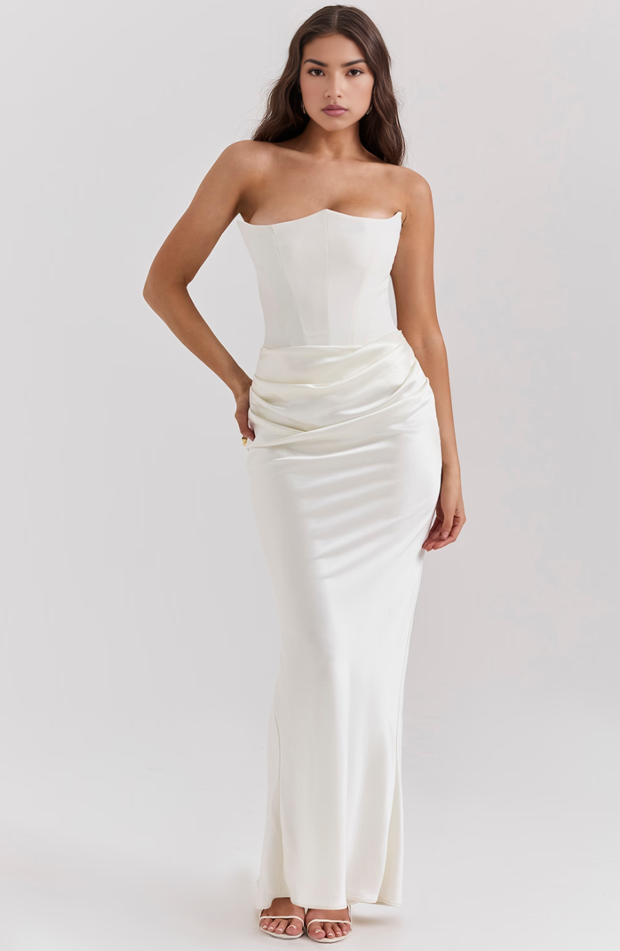 Vestido Maxi Corsé Sin Tirantes Mia