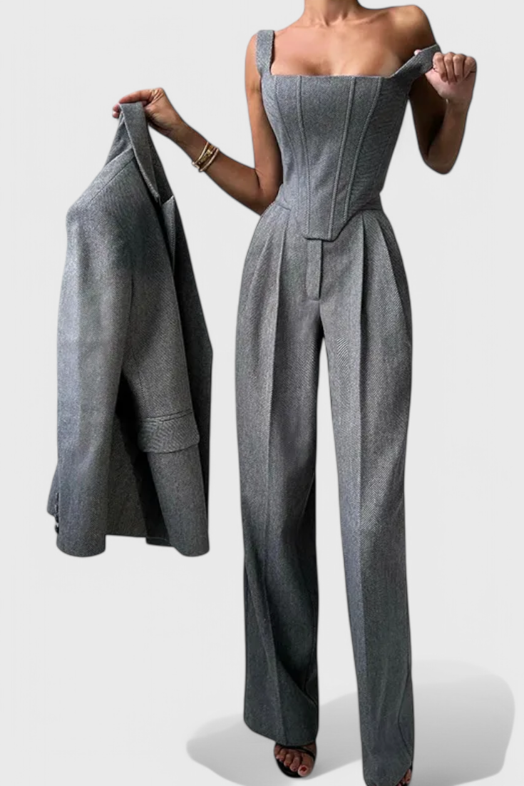 Evena Traje de Pantalón para una Elegancia Confiada