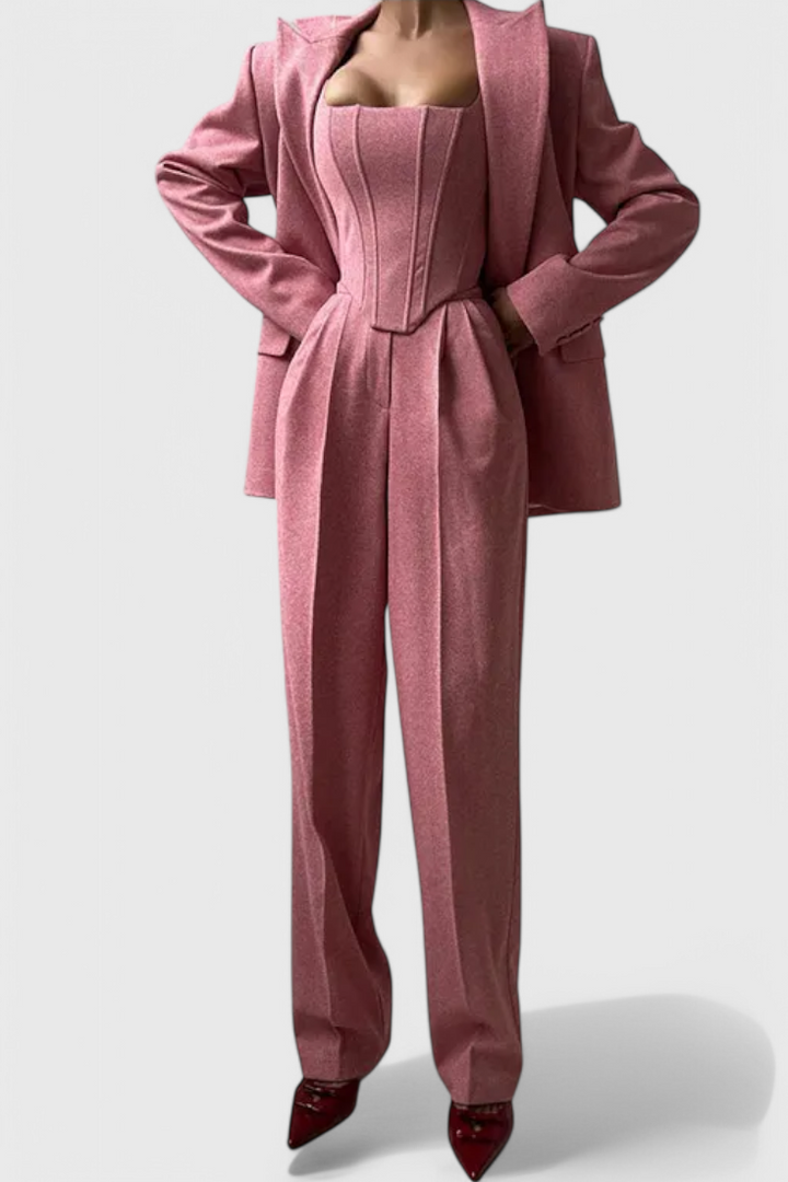 Evena Traje de Pantalón para una Elegancia Confiada