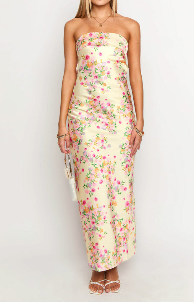 Vestido Maxi Amarillo de Verano