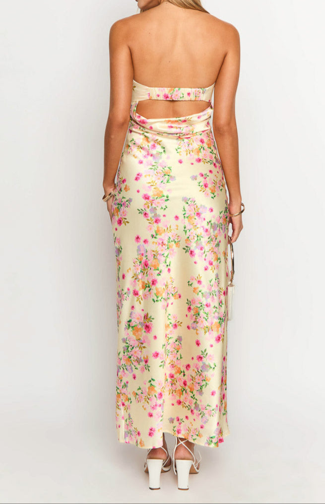 Vestido Maxi Amarillo de Verano