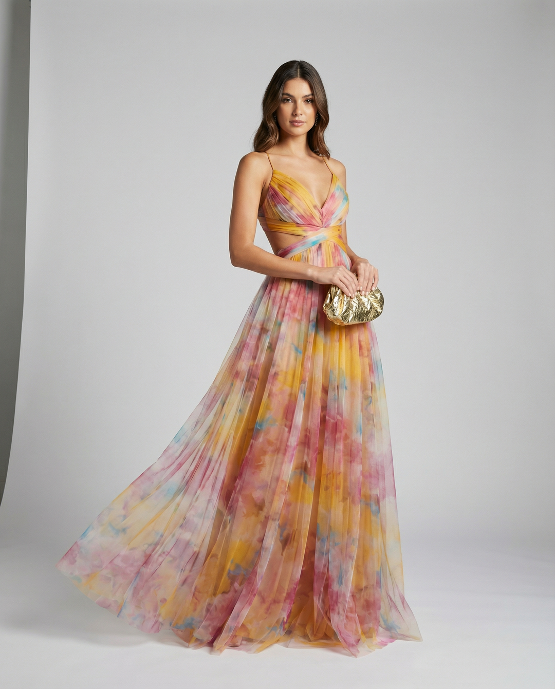 Vestido Maxi Floral de Noche para Mujeres