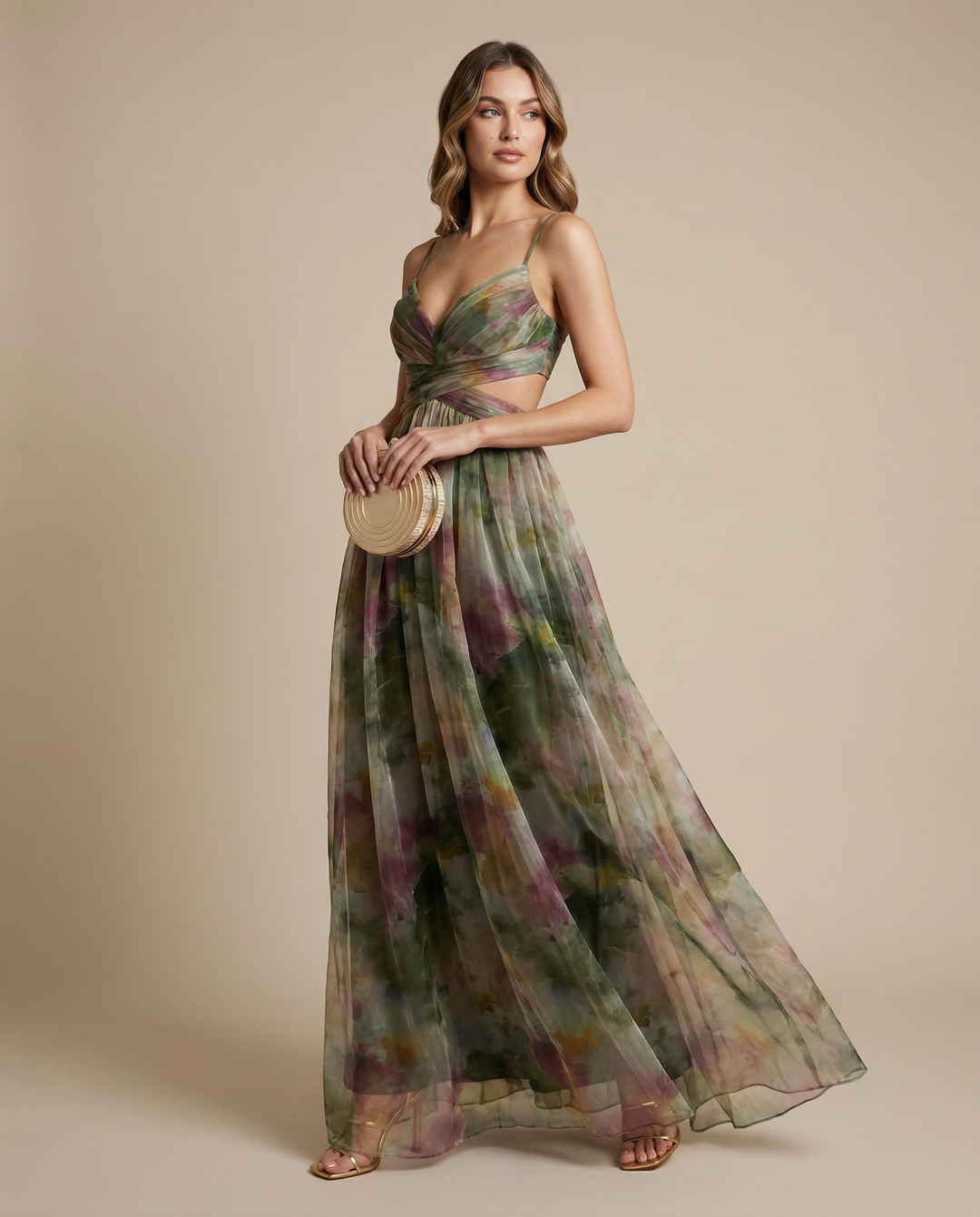 Vestido Maxi Floral de Noche para Mujeres