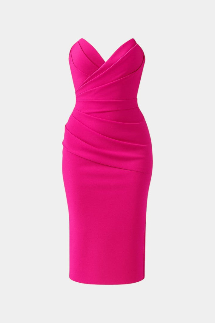 Iveta Vestido Sin Tirantes y Sin Espalda