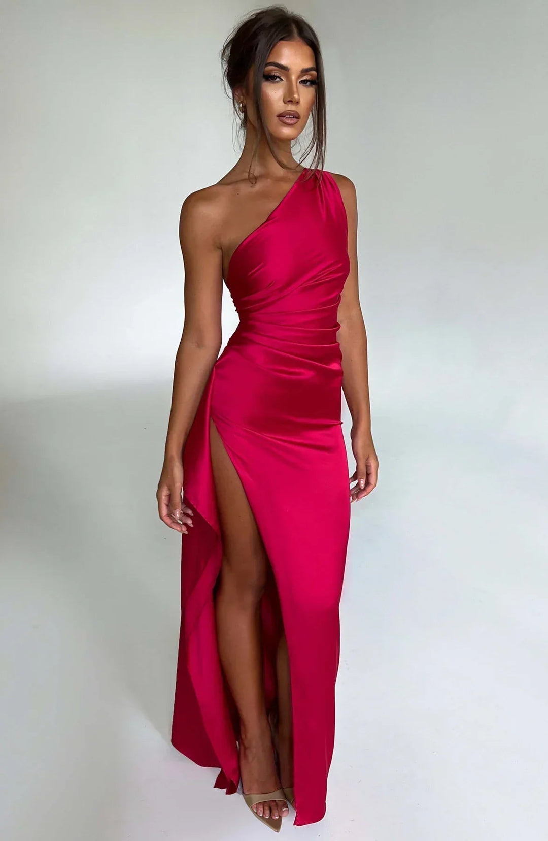 Vestido Maxi de Satén para Noche