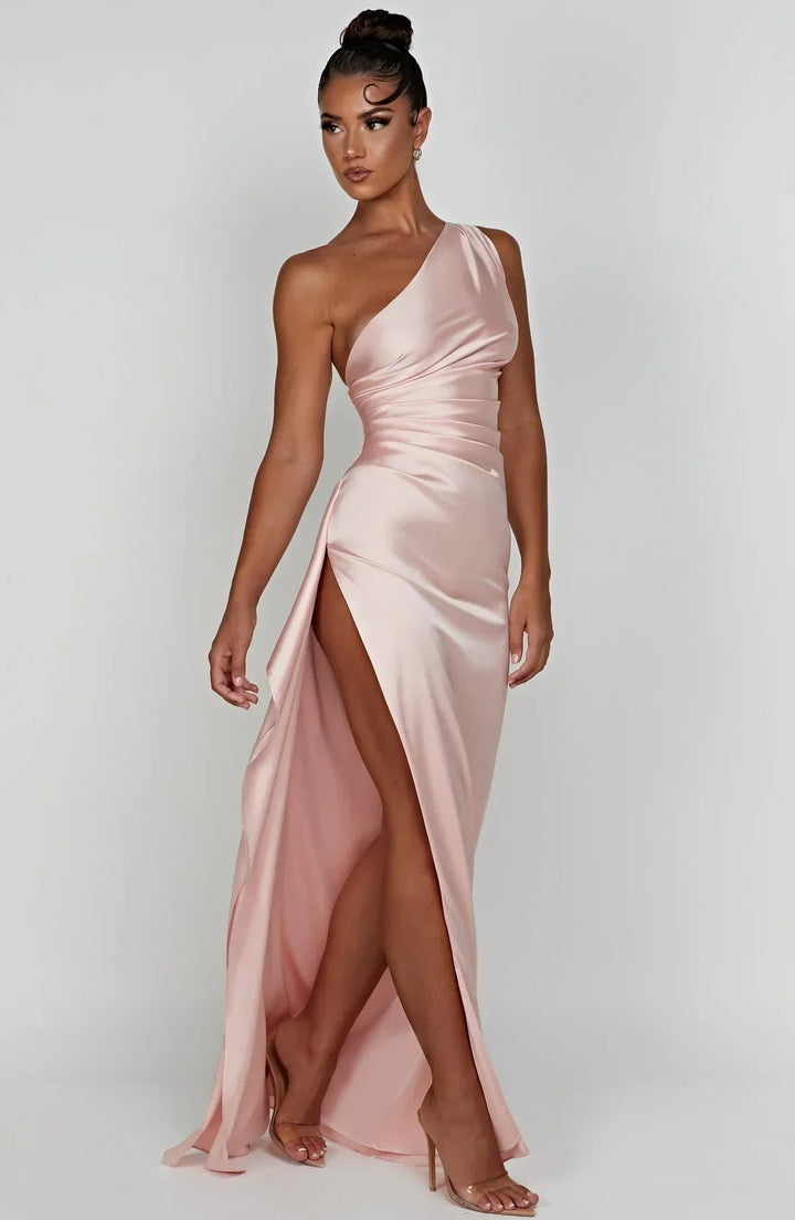 Vestido Maxi de Satén para Noche