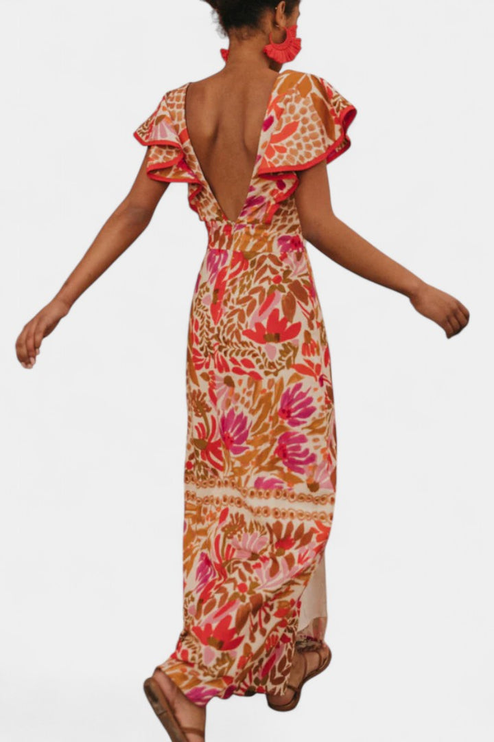 Suzanne Vestido Maxi Floral Vibrante