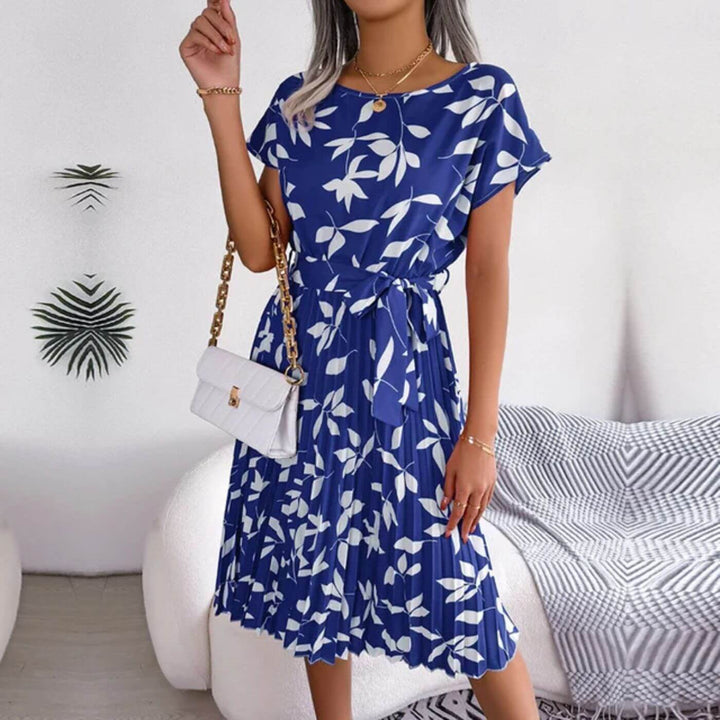 Jacinta | Vestido Midi de Manga Corta para Mujeres