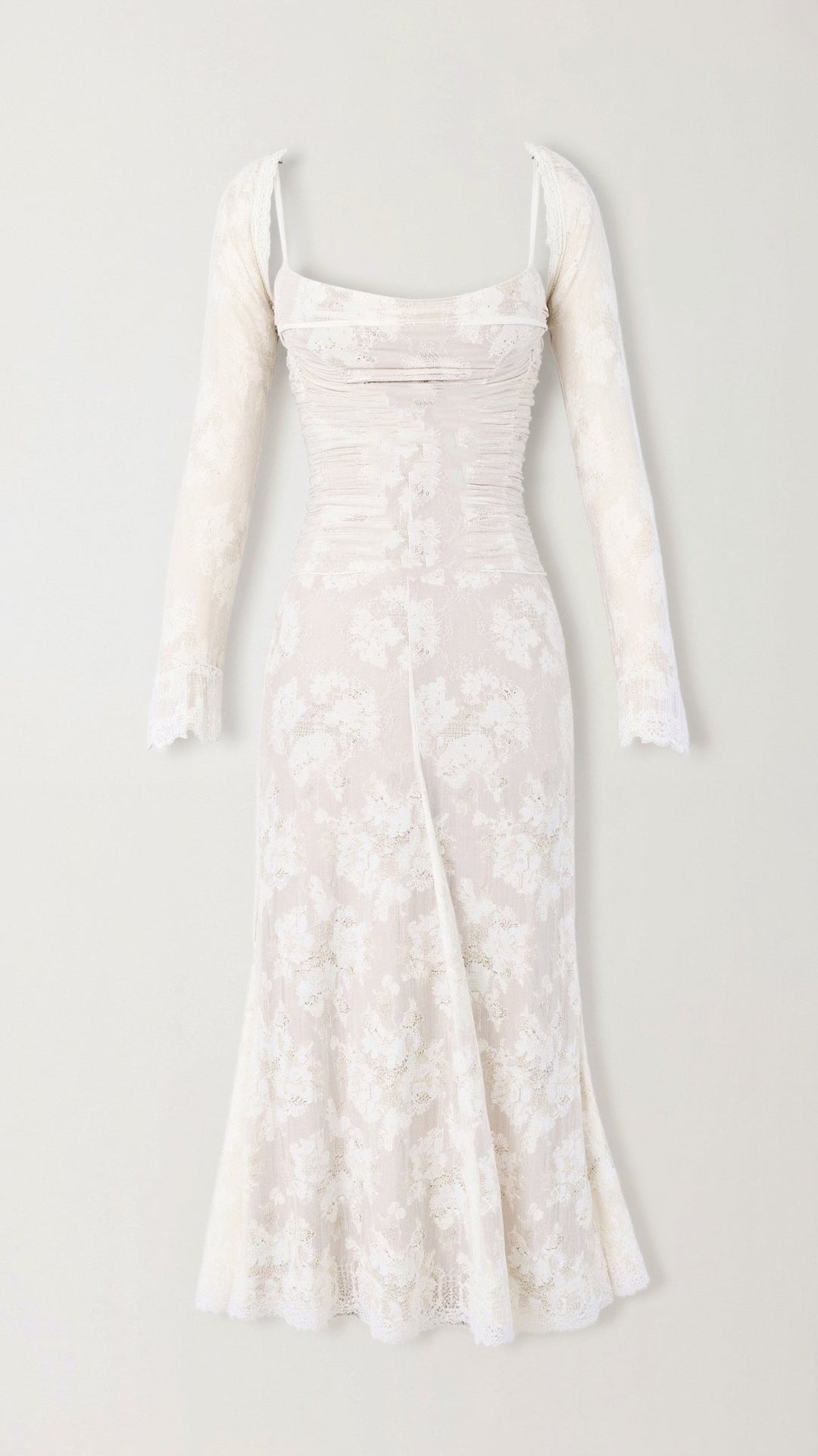 Vestido Maxi de Invitada de Boda con Encaje Largo Livilla