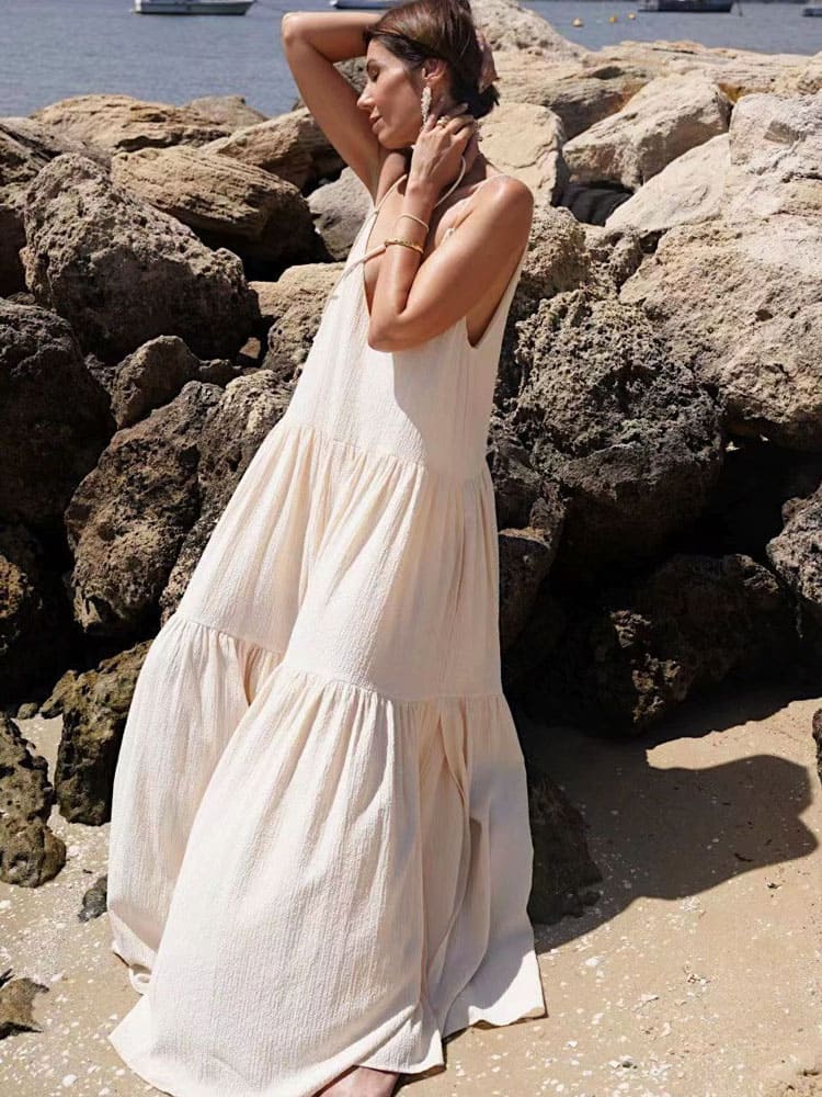 Vestido Maxi de Verano Brisa Oceánica