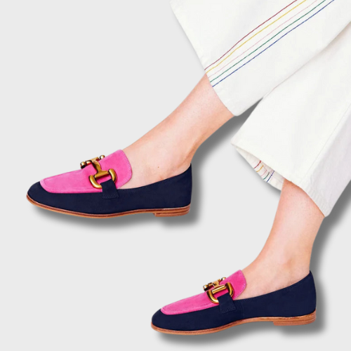 Chloé™ | Mocasines bicolores de ante