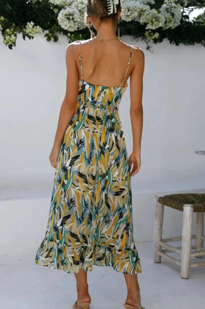 Ingrid | Vestido Midi Flowy de Verano para Mujeres