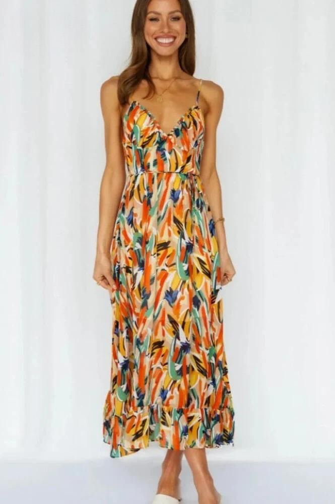 Ingrid | Vestido Midi Flowy de Verano para Mujeres