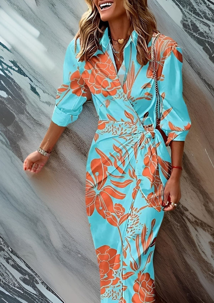 Sassa | Vestido Midi Envoltura para Mujeres
