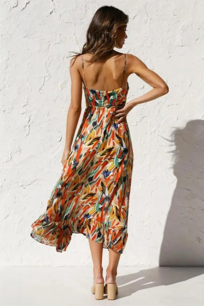 Ingrid | Vestido Midi Flowy de Verano para Mujeres