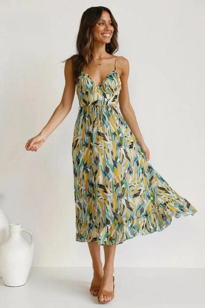 Ingrid | Vestido Midi Flowy de Verano para Mujeres