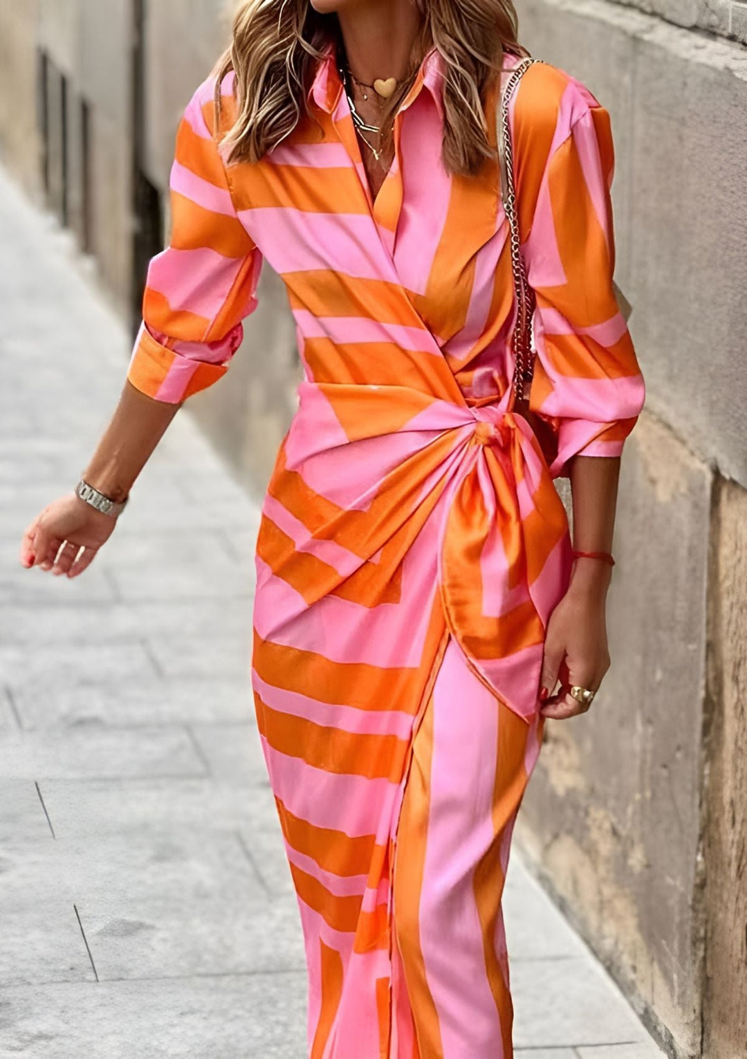Sassa | Vestido Midi Envoltura para Mujeres