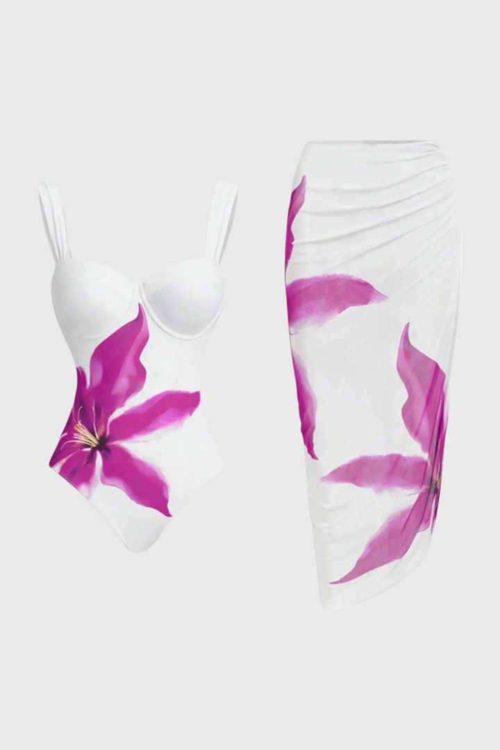 Sarah Conjunto de Baño de Dos Piezas Floral