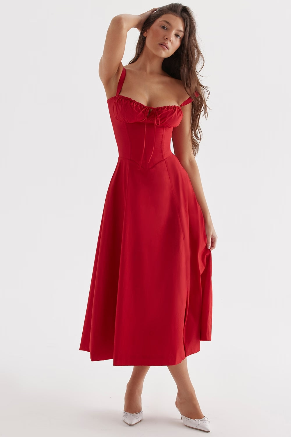 Ebba | Vestido Midi de Verano Sin Mangas para Mujeres