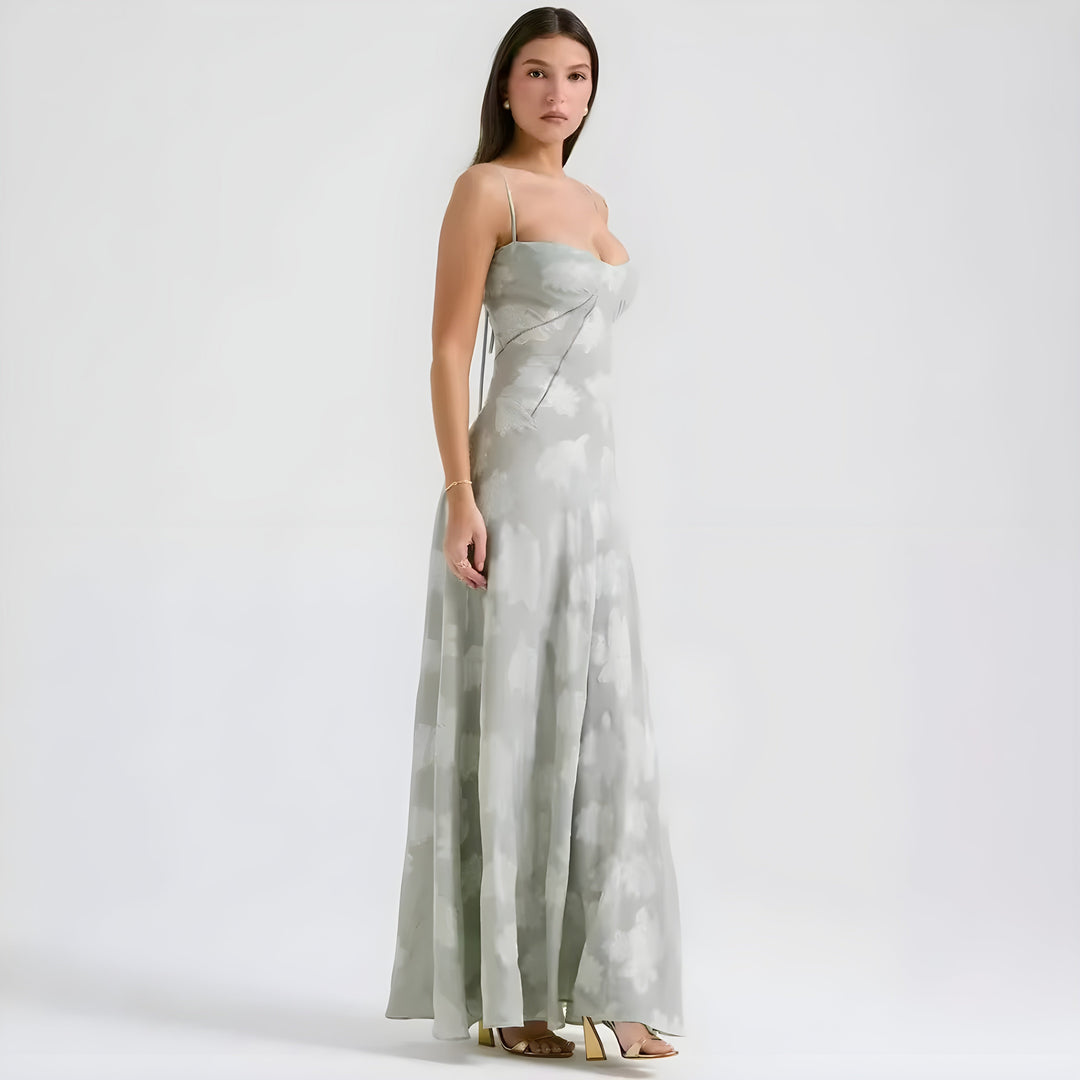 Vestido Maxi de Invitada de Boda Annabelle con Encaje