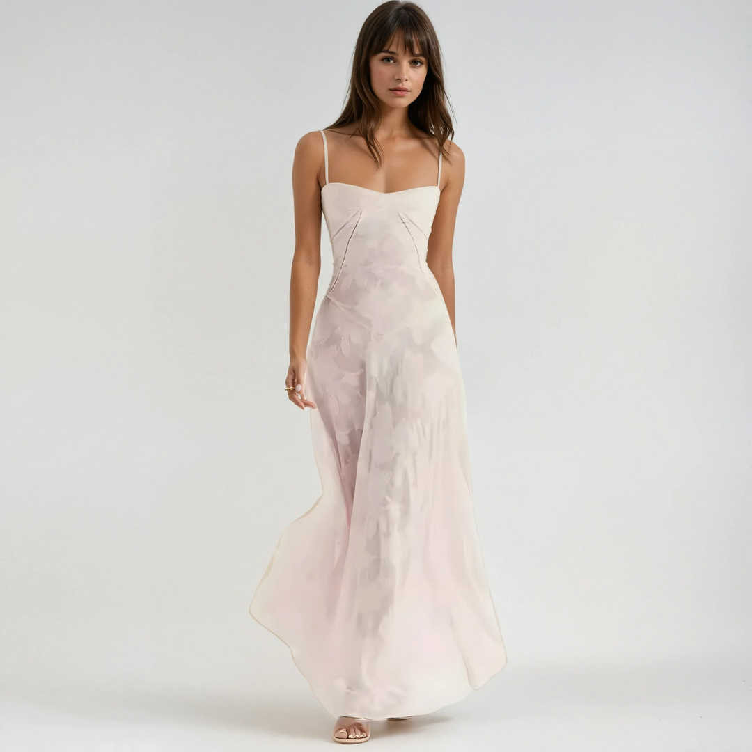 Vestido Maxi de Invitada de Boda Annabelle con Encaje