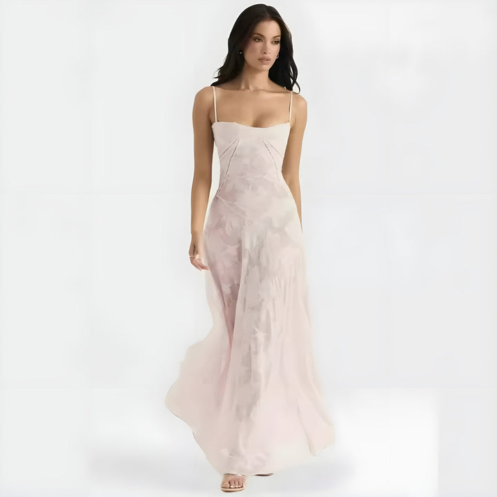 Vestido Maxi de Invitada de Boda Annabelle con Encaje