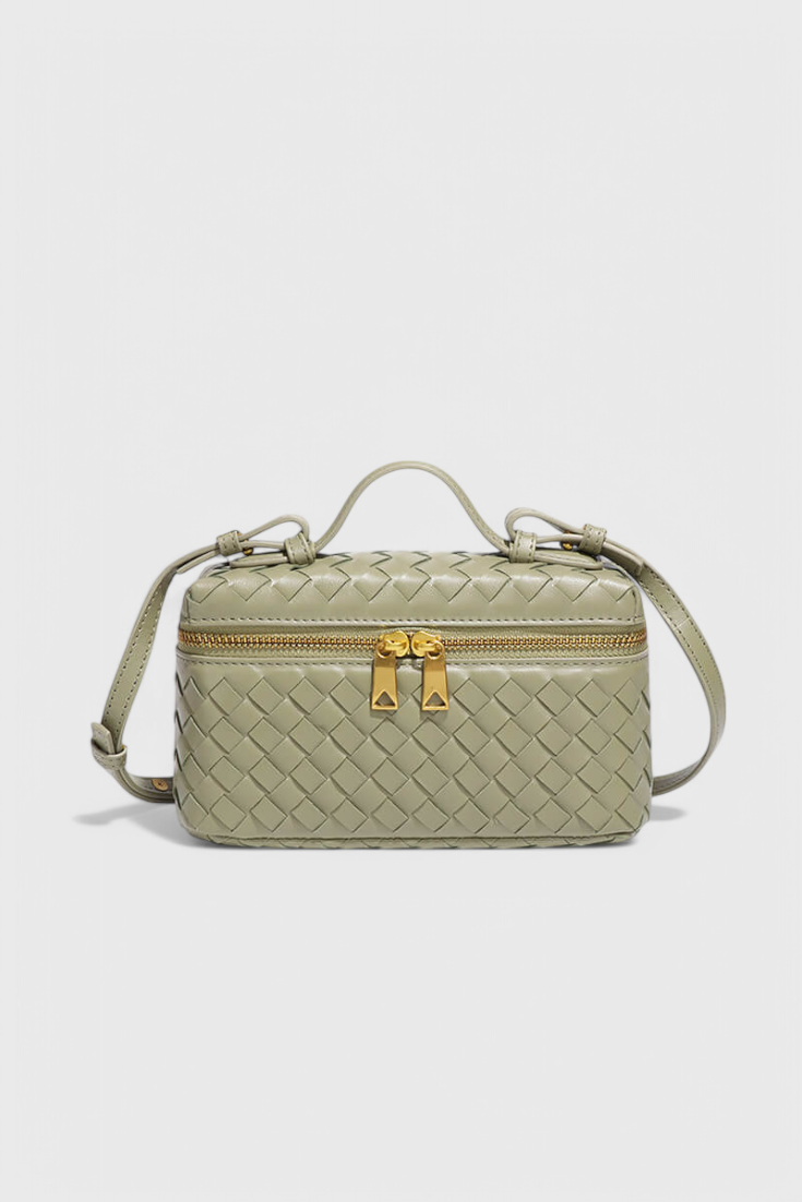 Milla Bolso Mini Woven con Accesorios Dorados