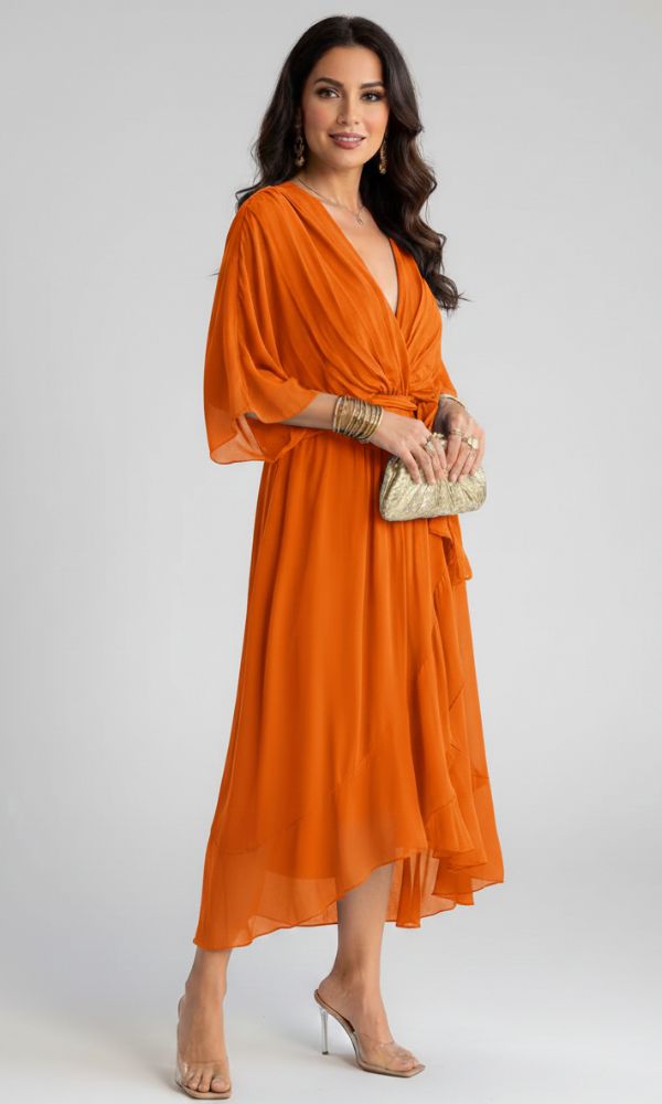 Hadley | Vestido Midi de Cóctel con Cintura Ajustable para Mujeres