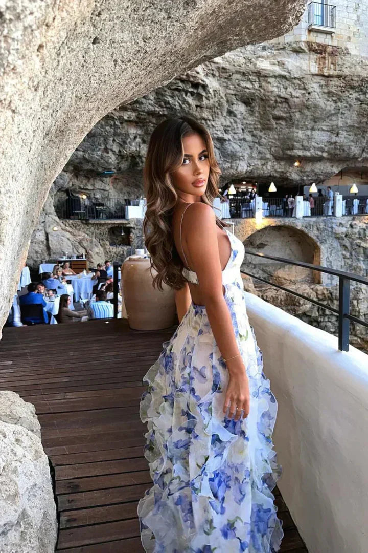 Vestido Maxi de Fiesta de Verano Floral para Mujeres
