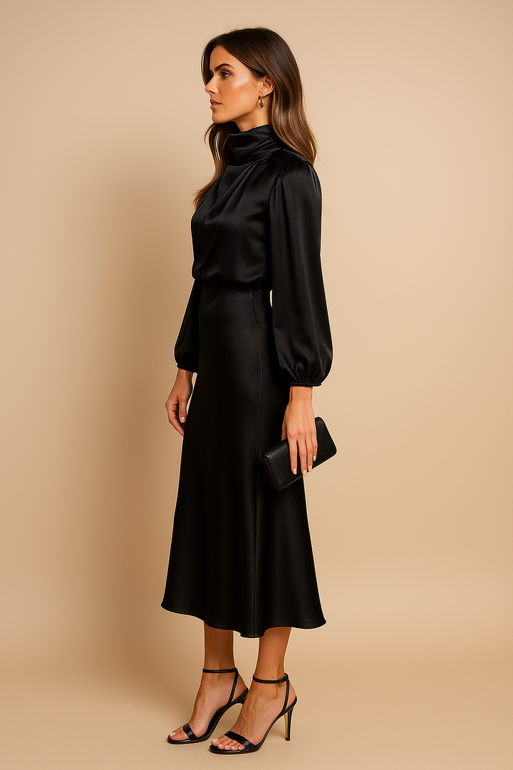 Ash | Vestido Midi de Manga Larga para Mujeres
