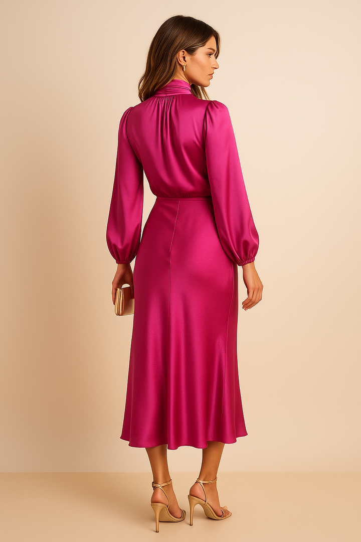 Ash | Vestido Midi de Manga Larga para Mujeres