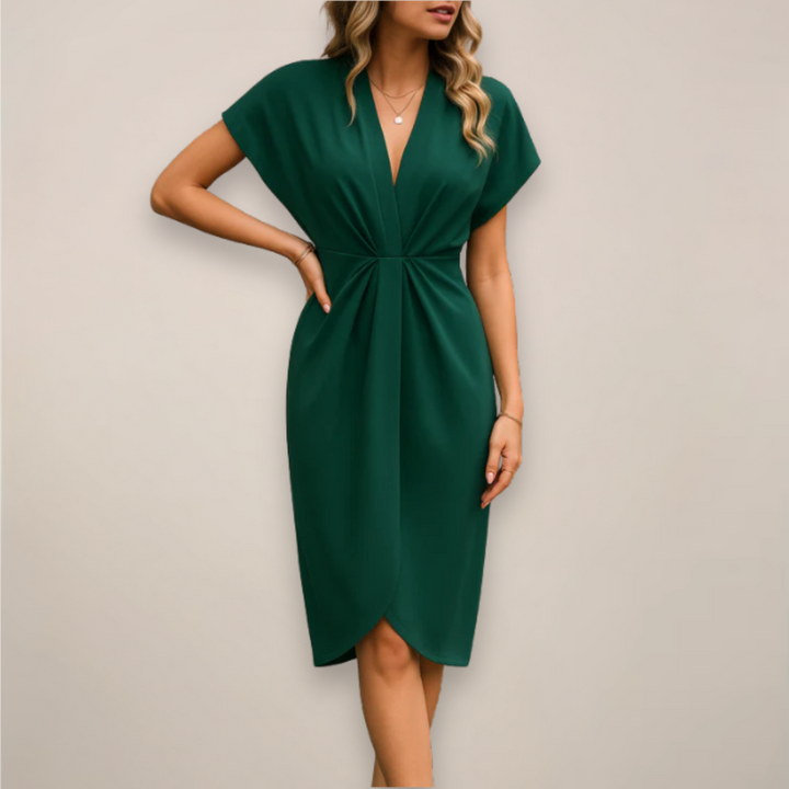 Lyza | Vestido Midi Envolvente para Mujeres