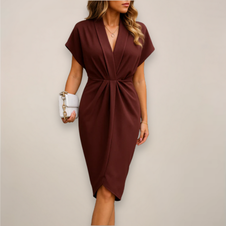 Lyza | Vestido Midi Envolvente para Mujeres