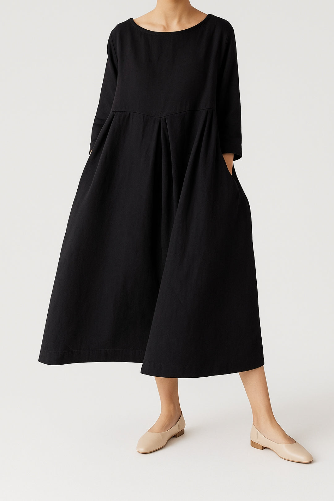 Dany | Vestido Midi Plisado para Mujeres