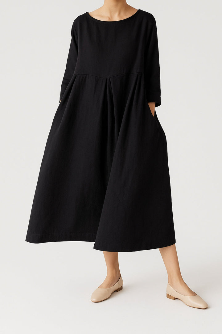 Dany | Vestido Midi Plisado para Mujeres