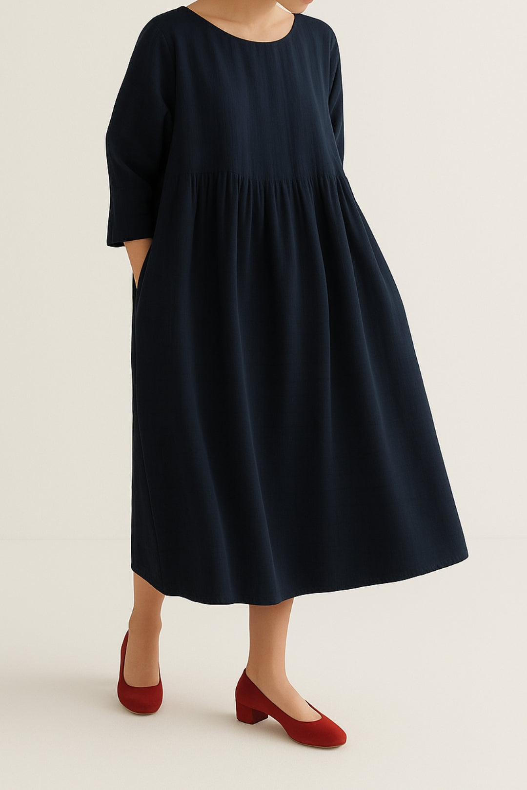 Dany | Vestido Midi Plisado para Mujeres